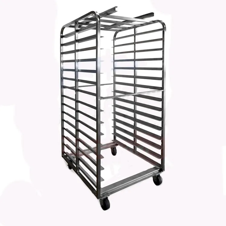 Stainless Steel Bakery Rack Trolley / Trolley Stainless Steel Tray Rack