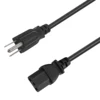 high quality USA plug power cord for laptop best price electrical cord fuse power cable