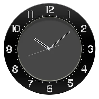 wall clock with luminous hands