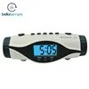 Portable FM radio clock travel camping LED clock with torch light