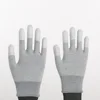 White PU Fingertip Coated Gloves Nylon fingertip coated Gloves Top Fit Gloves maker
