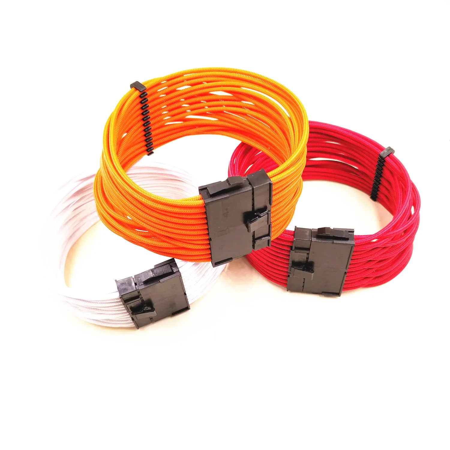 IDE Molex to PCI-E Video Card 24pin ATX Power Supply Cable wire harness - ANKUX.COM