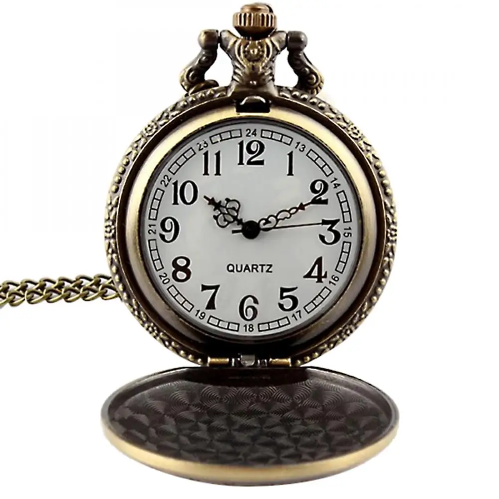 Cheap Wholesale Engraved Old Vintage Custom Japan Movt Quartz Pocket