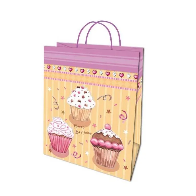 Wholesale Printed High Quality Cake Large Capacity Prominent Coated Paper Bag