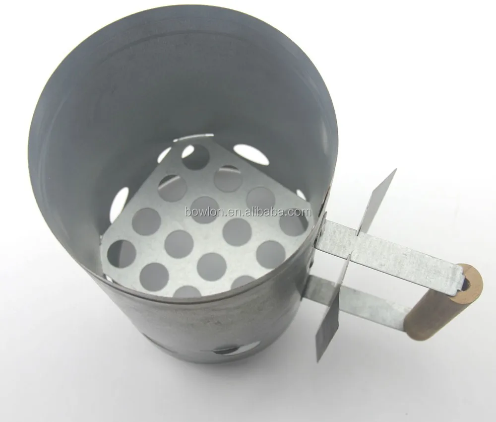 Hot Sale Bbq Grill Charcoal Chimney Starter With Safety Handle,Quick
