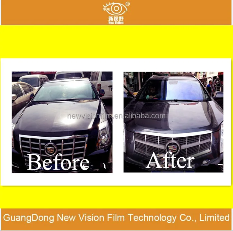 Car Accessory Antiglare Vlt 80 Selfadhesive Decorative Reflective Chameleon Window Tint