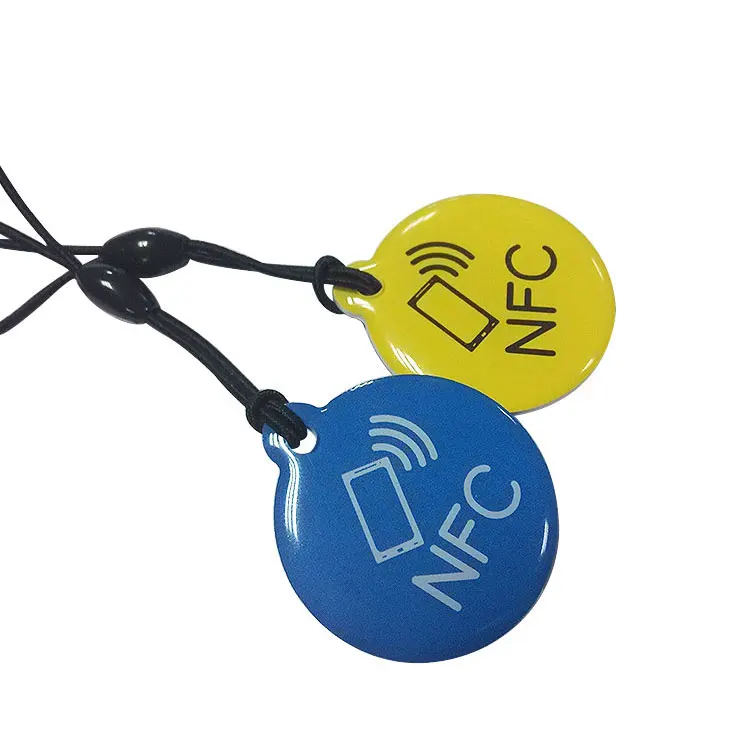 耐用塑料 rfid 钥匙卡地铁硬币标签预付 nfc 钥匙卡