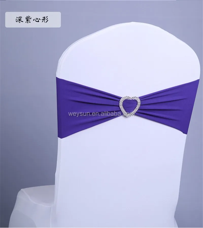 100 Uds Cubierta Para Silla Elástica Cintas Para Sillas Back Flower Bow