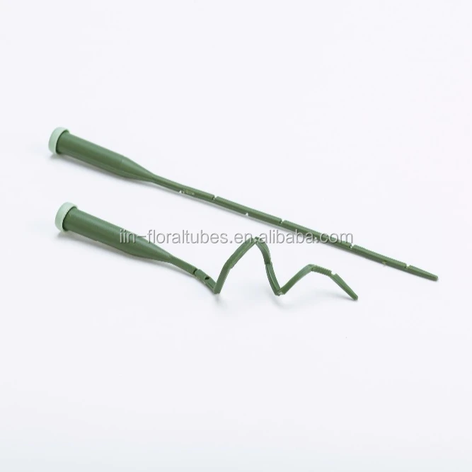 Flower Tube With Spike Wedding Accessories Wired Plastic Flower Picks