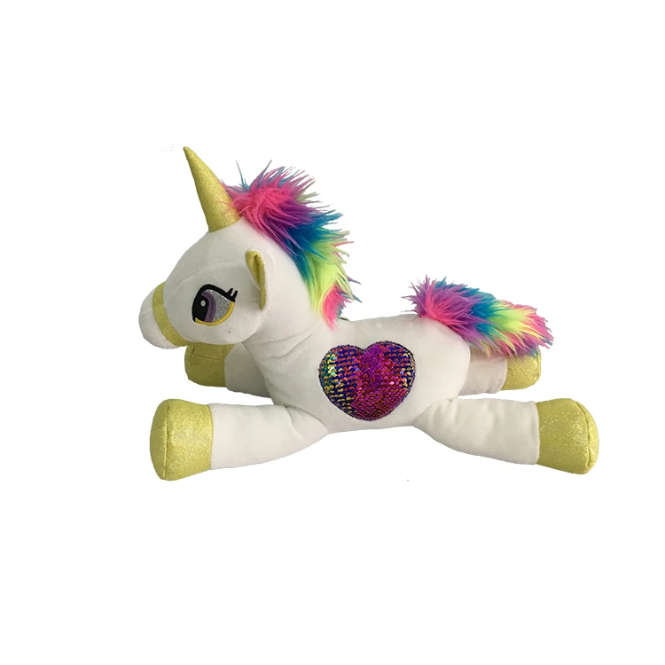 magic sequin plush unicorn