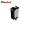 LANBAO Diffuse reflection Square M8 connector short circuit protection photoelectric sensor