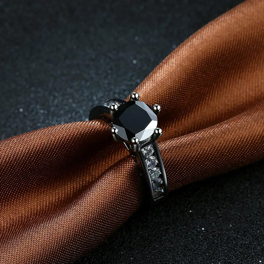 Wholesale Alibaba Engagement Ring Philippines Black Zircon Ring Buy