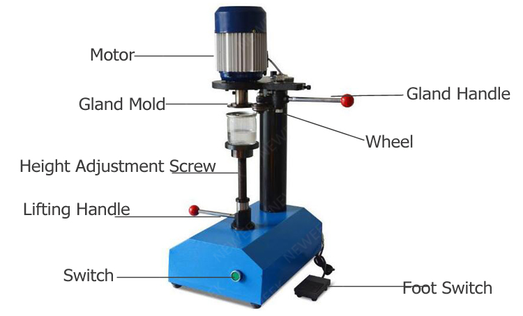 hand can seamer manual can sealer