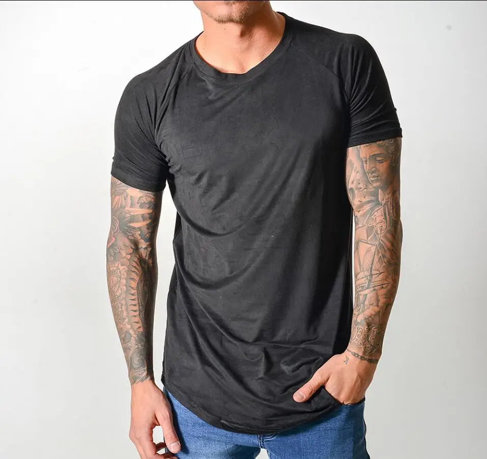 Customized Suede t shirts, Mens Suede tee shirts with your own logo ...