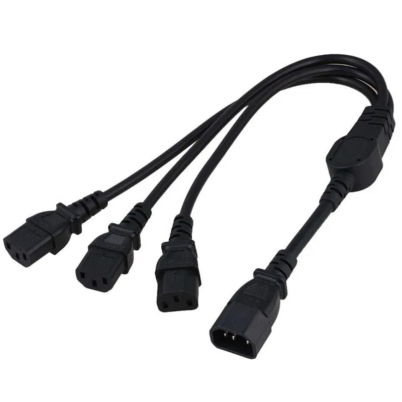 Type d'extension de câble Iec320 diviseur de plomb prise électrique ordinateur Iec C14 à 2 X C13 Y diviseur cordon d'alimentation ca