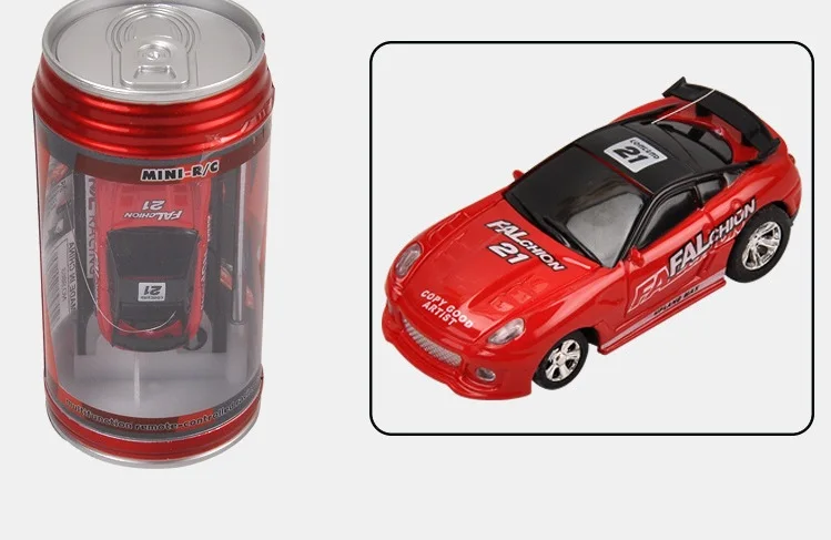 Hoshi 20km/h Coke Can Mini Rc Car Radio Remote Control Micro Racing Car ...