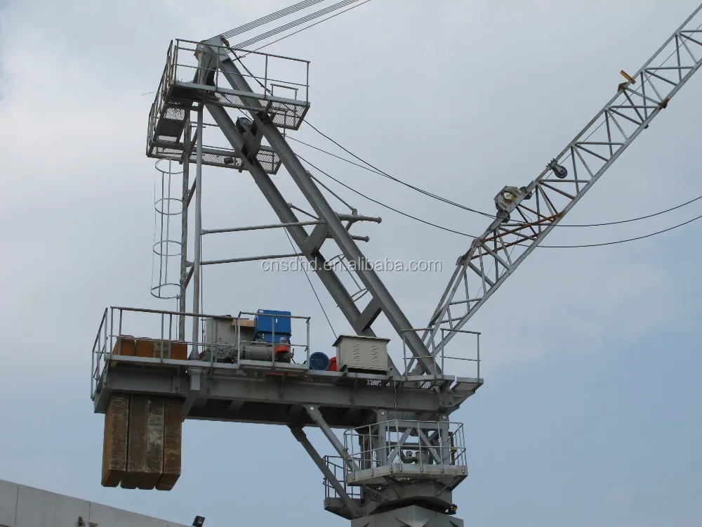 QTD80 8t Loading Capacity Luffing Tower Crane