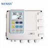 One controls two well water pump control press box automatic pump control
