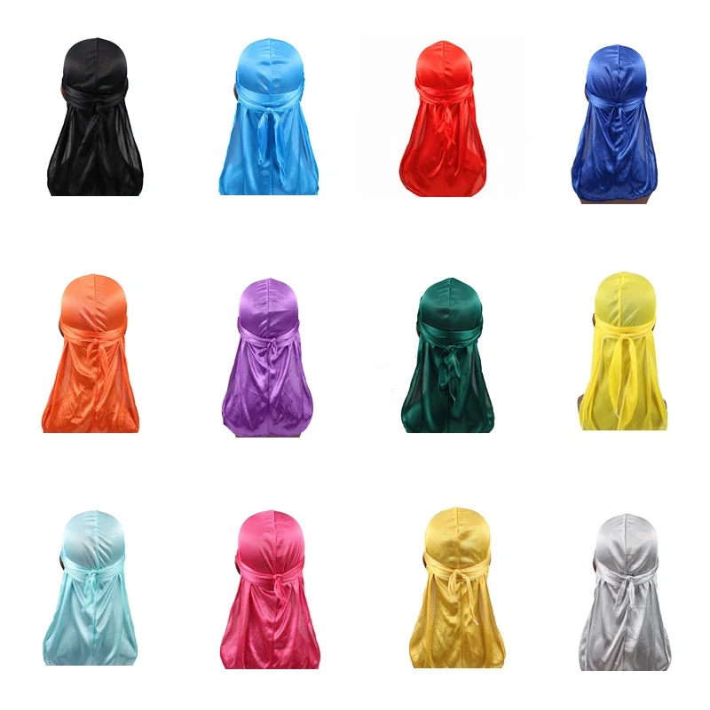
High Quality Silky Unisex Men Silk Durag 