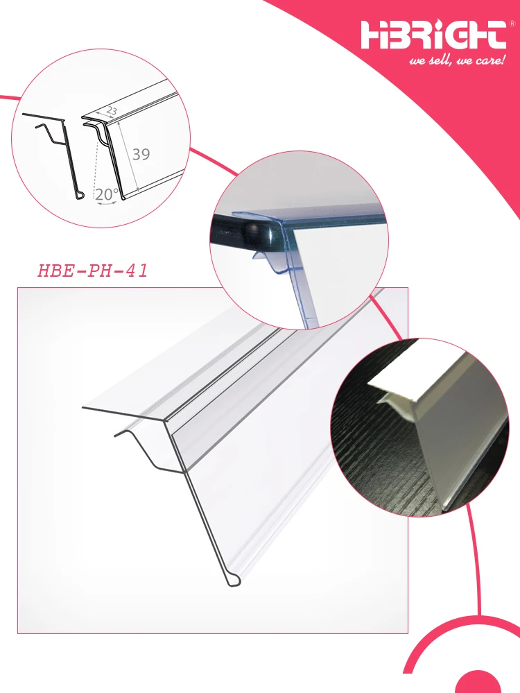 Lot De 100 Porte-étiquettes PVC Transparents Pour étagères De Magasin - Organisation Facile !