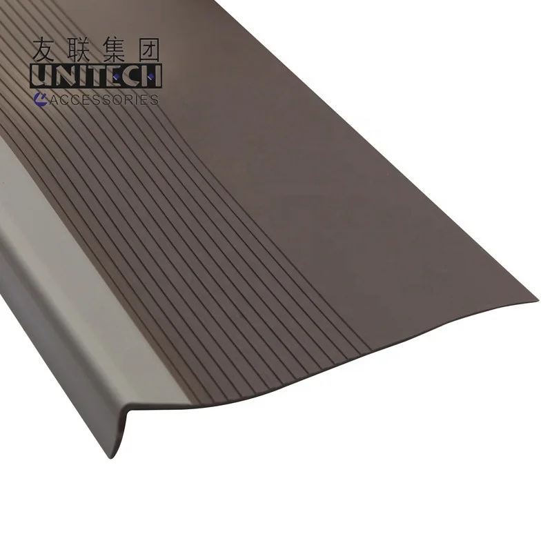 colorful non slip pvc plastic stair nose cover tread U435, View non
