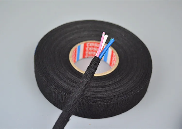 tesa Pet Fleece Adhesive Cloth Fabric Cable Harness Tape 19mm X 25m 16pcs for sale online 