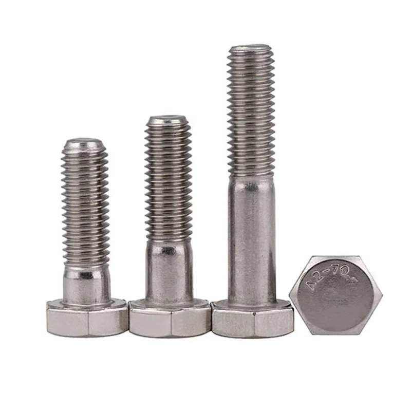 Stainless Steel Hex Head Bolt With Split Pin Hole On Shank - Buy Hex ...