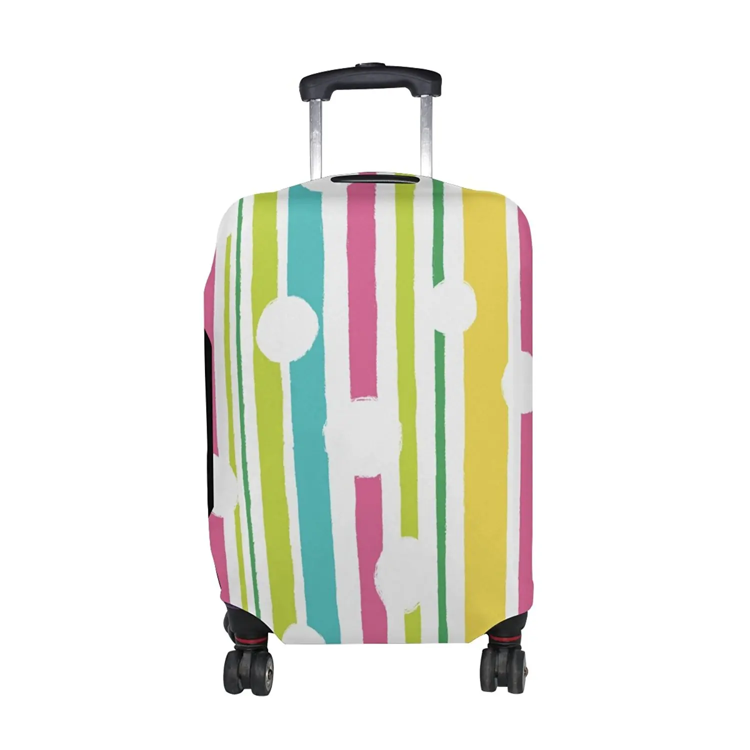 hard shell polka dot luggage