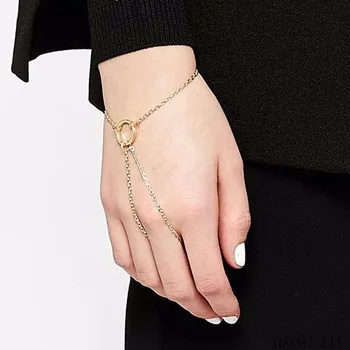 Delicate Circle Hand Chain Bracelet Fashion Gold Slave Delicate Circle Hand Chain Bracelet Fashion Gold Slave Jewelry