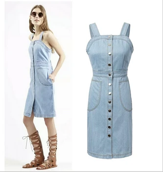 designer denim dress