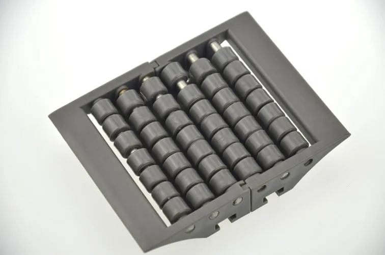606 Conveyor Component Plastic Wheel Tranfer Plate With Small Rollers
