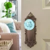 Chinese factory wholesale antique style glass crystal door knobs with bubbles in light blue