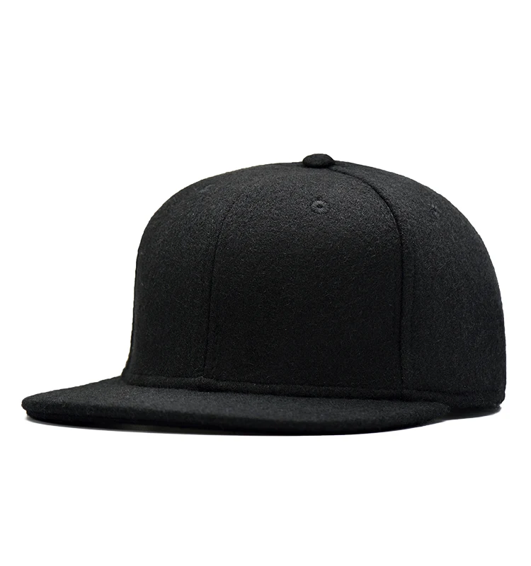 black snapback hat