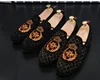 Fashion design mens flat platform leather loafer casual shoes