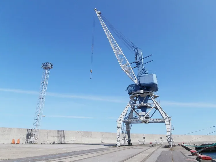 container loading and unloading equipment offshore pedestal arm crane