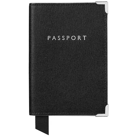 saffiano leather passport holder