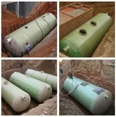 frp grp tank septic biogas gallon 20m3 underground mall hospital shopping building