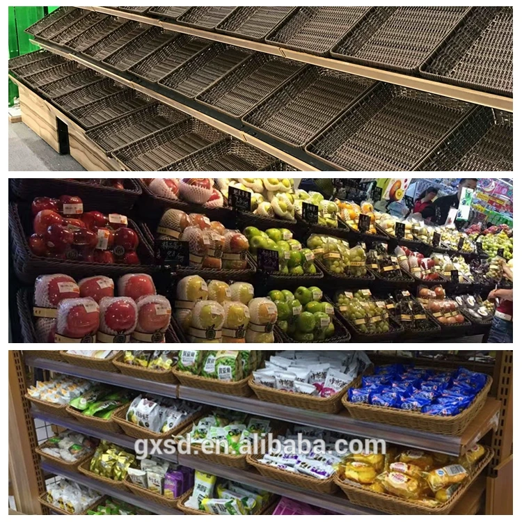 Supermarket Shelves Basket Storage Wholesale Display Basket For Fruit