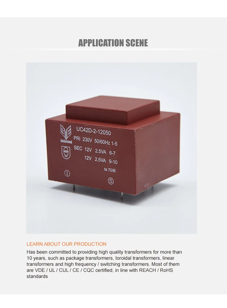Class B Transformer Pcb Mount 230v To 18v 12v 9v 8v Vac 4va