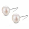 925 sterling silver natural freshwater simple fashion pearls earrings for girl friend mother gifts