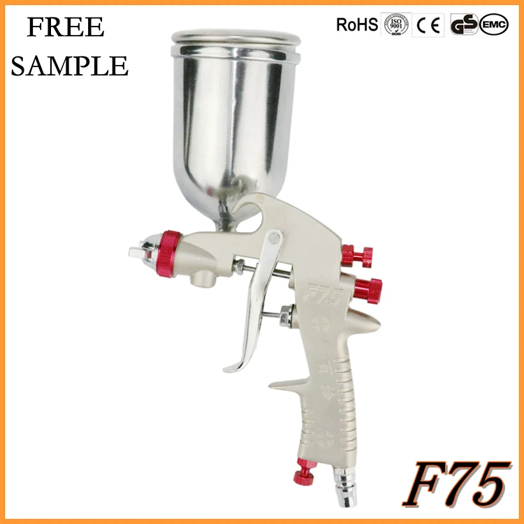 F75g Aluminum 1.5mm 250ml Gravity Champagne Colour Piano Paint Spray