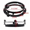 Morsun chrome/black 7'' headlight trim ring harley 7 headlight mounting ring