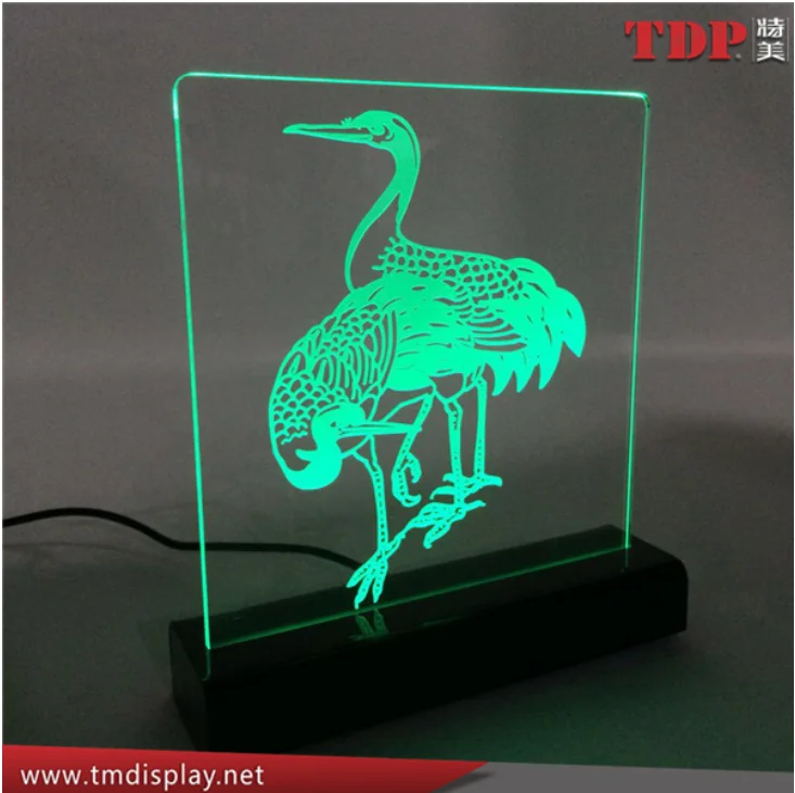 Wholesale Indoor Lighting Led Edge Lit Sign Base Acrylic With Rgb