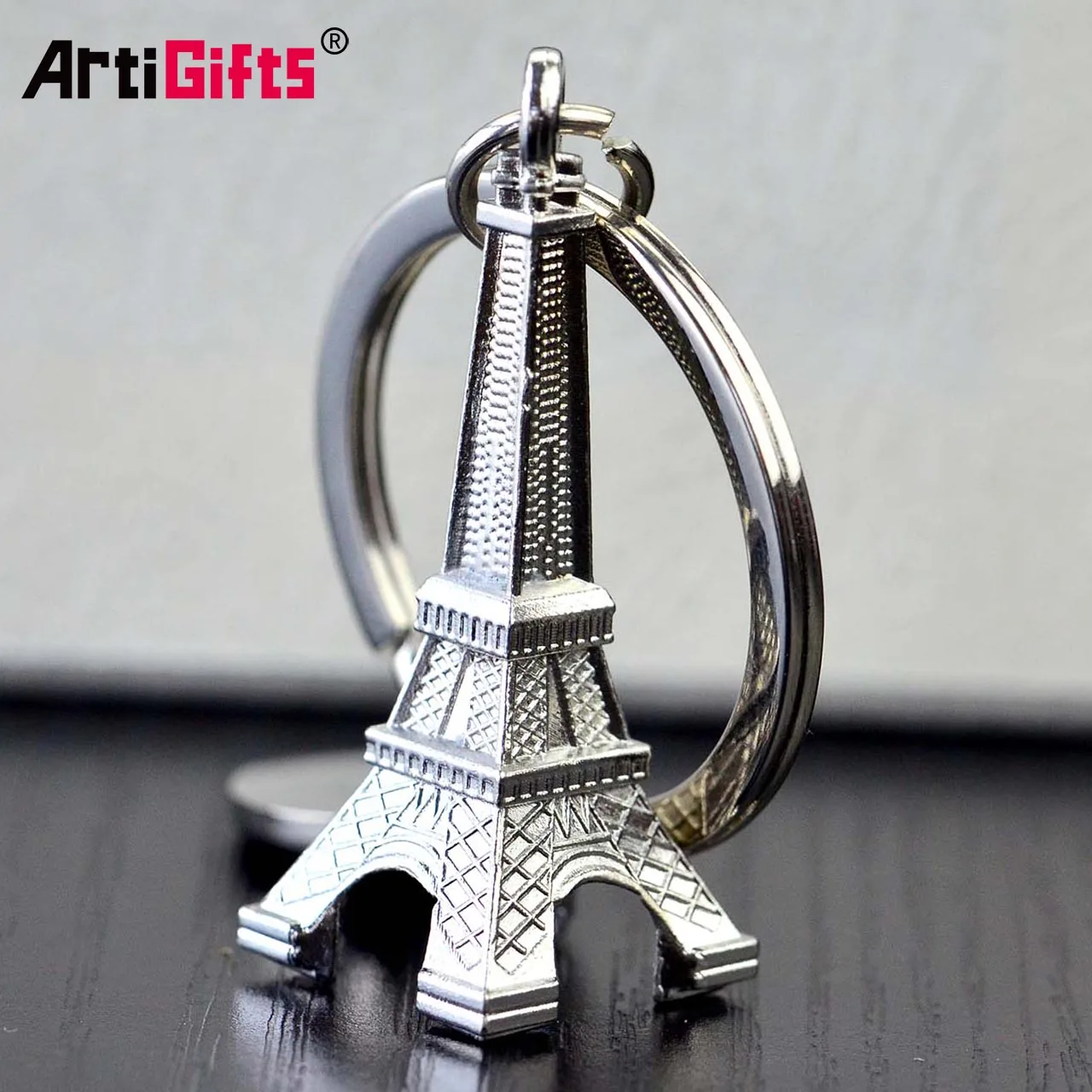 Artigifts Key Chain Factory Custom 3d Metal France Eiffel Tower