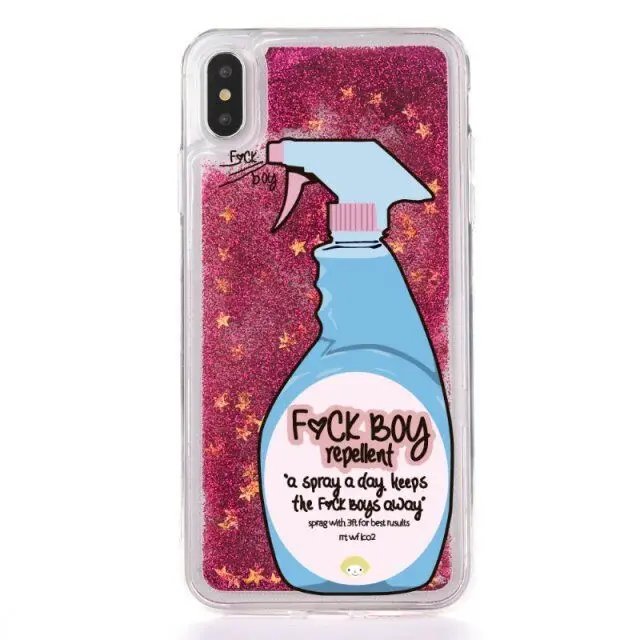 Funny Detergent UV Printed Silicone Liquid Shiny Sparkle Cell Phone Case For iPhone 11 X XS MAX