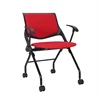 Wholesale Low Back Armless Office Visitor Chair,Upholstered Office Folding Stacking Chair