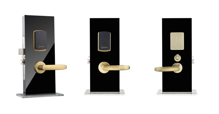 Gold Small Two Parts Rfid Electronic Keyless Double Sided Door