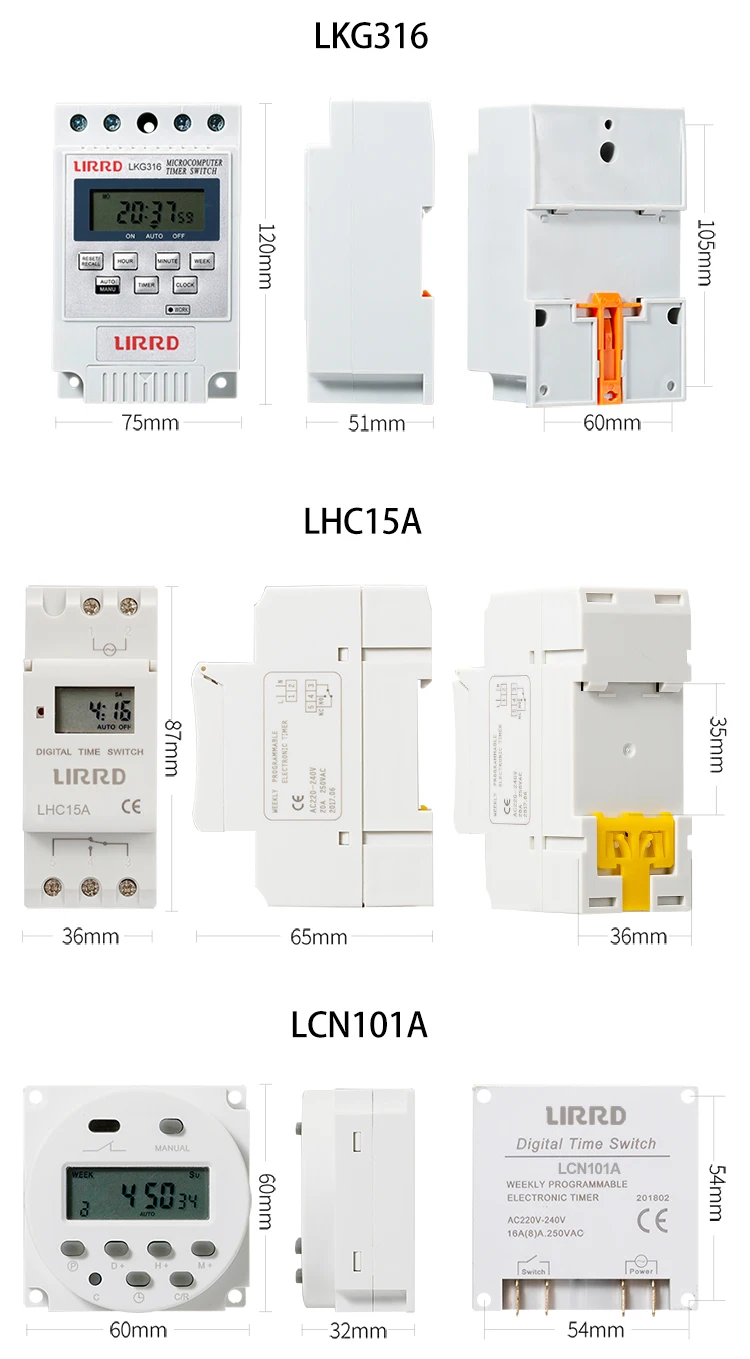 Automatic Programmable Multichannel Digital Types Of Timer Switch