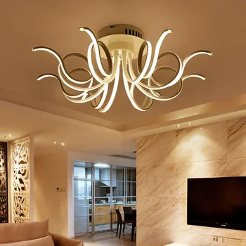 Fancy Octopus Shape Design Modern Acrylic Ceiling Light For Hotel