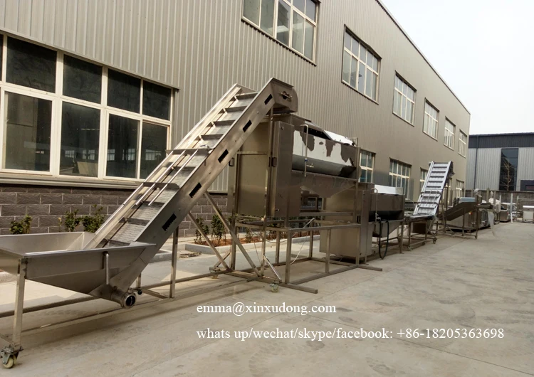 Automatic 300kgh  fresh potato chips making machine  price